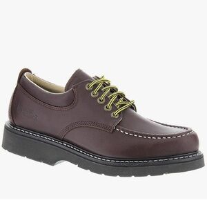 Work America Men’s Leather Moc Toe Work Redwood Oxford Size 12